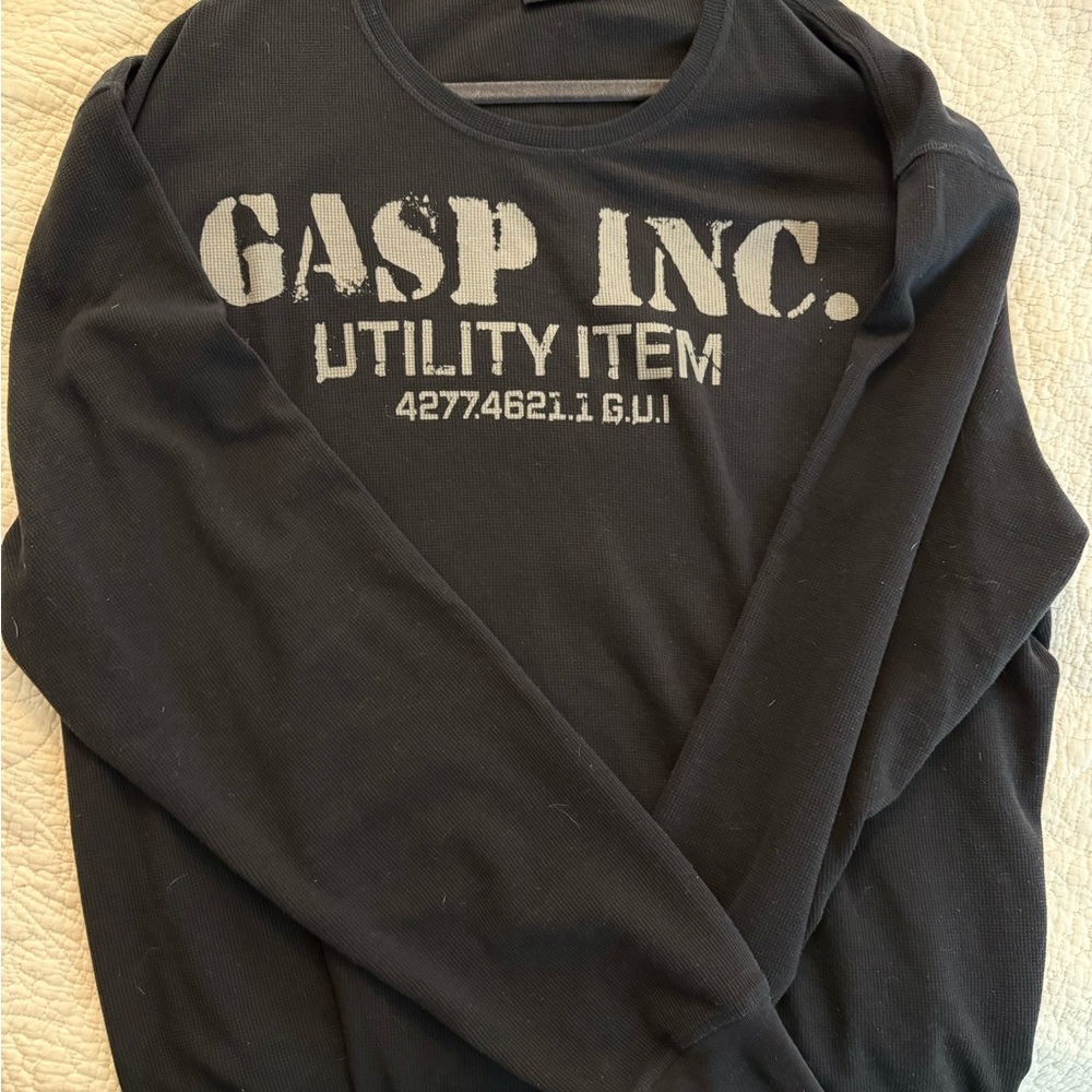 GASP INC. Black Long Sleeve Shirt - 4XL